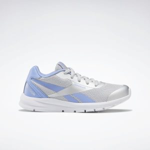 Buty Do Biegania Dziecięce Reebok Rush Runner 2.0 Srebrne Metal/Kwiaty Niebieskie/Białe PL 91CDHTR